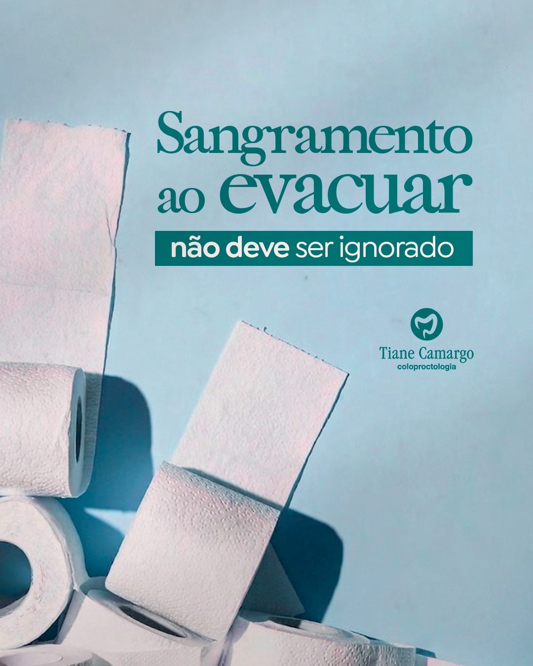 Arte sobre sangramento ao evacuar e sinais de alerta